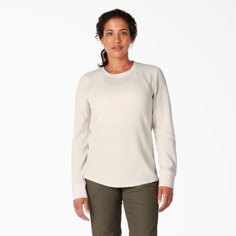 Dickies Women's Long Sleeve Thermal Shirt, Oatmeal Heather (o2h), Xl :  Target