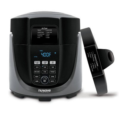 NuWave Duet 6qt Pressure Cooker and Air Fryer - Black