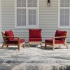 WestinTrends Avalon Outdoor Patio HDPE Sectional Sofa with Patio Cushions - 2 of 4