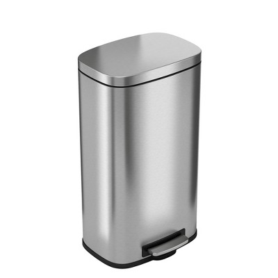 Itouchless Step Pedal Kitchen Trash Can With Absorbx Odor Filter And ...