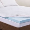 Gracie Mills Deidre 3 inch Cooling Gel Memory Foam Mattress Topper with Removable Cooling Cover - 3 of 4