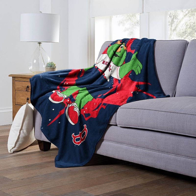 50&#34;x60&#34; MLB Boston Red Sox Mascot Silk Touch Throw Blanket, 3 of 6