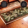 Plow & Hearth Hooked Wool Pine Cone Hearth Rug, 2' x 4' - 4 of 4