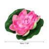 Unique Bargains Artificial Lotus Flower for Garden Ponds Pool Decoration 6 Pcs - image 4 of 4