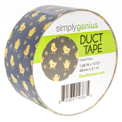 Simply Genius Pattern Duct Tape Heavy Duty, Craft Supplies, Colored Duct Tape, Single Roll 1.8 in x 10 yards (Chick Party)
