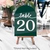 Big Dot of Happiness Emerald Elegantly Simple - Wedding Receptions, Parties or Events Double-Sided 5 x 7 inches Cards - Table Numbers - 1-20 - 3 of 4