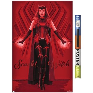 Trends International Marvel WandaVision - Scarlet Witch Unframed Wall Poster Print Black Clip Bundle 22.375" x 34" - 1 of 4