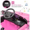 12V Licensed Land Rover Kids Ride On Truck, Electric Car w/Remote, 3 Speeds, Suspension, LED Lights, Bluetooth Music - 3 of 4