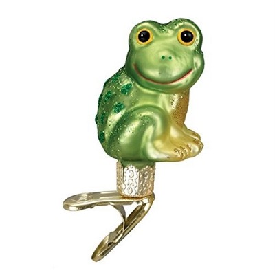 Old World Christmas Blown Glass Ornament for Christmas Tree, Happy Froggy
