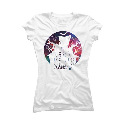 Junior's Design By Humans Halloween home By durungkapok T-Shirt