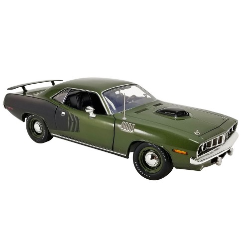 1971 Plymouth Hemi Barracuda Ivy Green With Black Graphics Limited Edition  To 342 Pieces 1/18 Diecast Model Car By Acme : Target