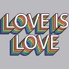 Adult Design By Humans Retro Love Is Love Pride By DudleyjazTank Top - 2 of 2