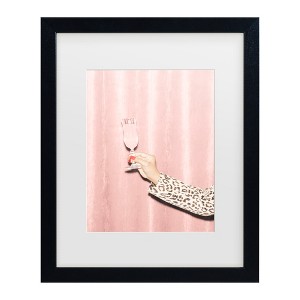 Trademark Fine Art - 1x Studio III Heres To Pink 04 Matted Framed Art - 1 of 4