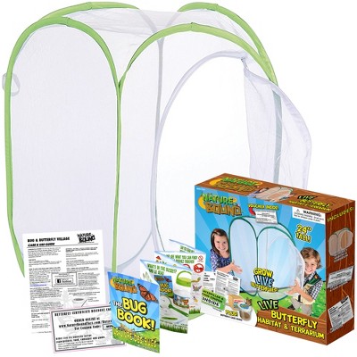 Nature Bound Butterfly Habitat Kit, 24" Net & Insect Lifecycle for Kids 6+