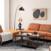 Costway Coffee Table 2-Tier Modern Marble Coffee Table W/ Storage Shelf for Living Room - 3 of 4