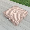 Marta Barragan Camarasa Terracotta retro lines Outdoor Floor Cushion - Deny Designs - 2 of 2