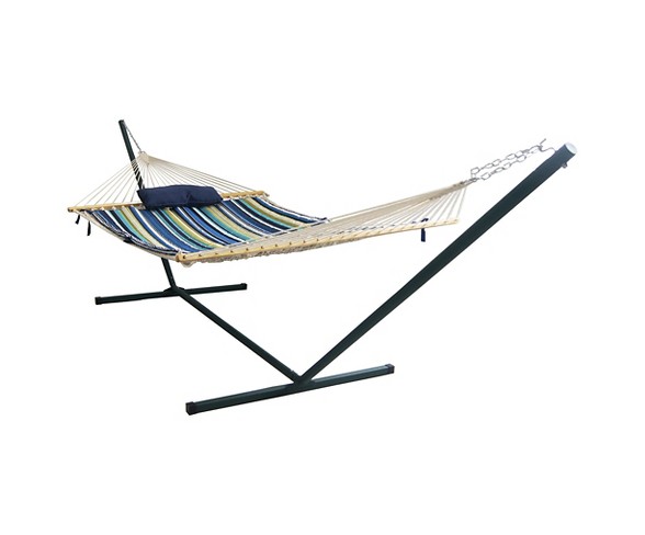 Blue Wave Island Retreat 15' Hammock Set - Blue Cover