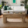 Hommoo 47" Farmhouse Coffee Table with Storage Drawer, Center Cocktail Table - 4 of 4