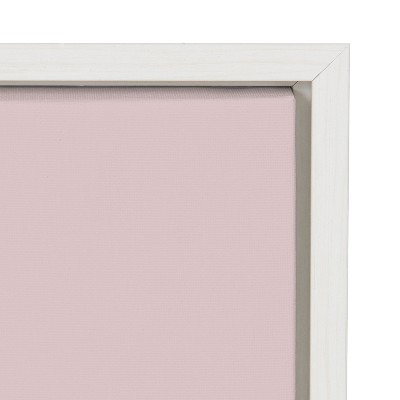 Abstract Floral Figure Canvas Wall Art in Pink and Green, 18x24