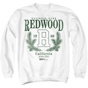 Men's Redwood National Park Pine Wreath Crewneck Sweatshirt - 1 of 4
