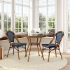 Flash Furniture Bordeaux Indoor/Outdoor Commercial Bistro 31.5" Table, PE Rattan, Glass Top with 2 Stack Chairs - 2 of 4