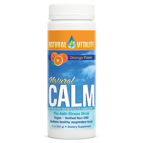 calm magnesium natural powder vitality orange target supplement