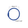 Unique Bargains Metal Anti-Rust Round Binder Rings for Key Chain Scrapbooks 10 Pcs - 2 of 4