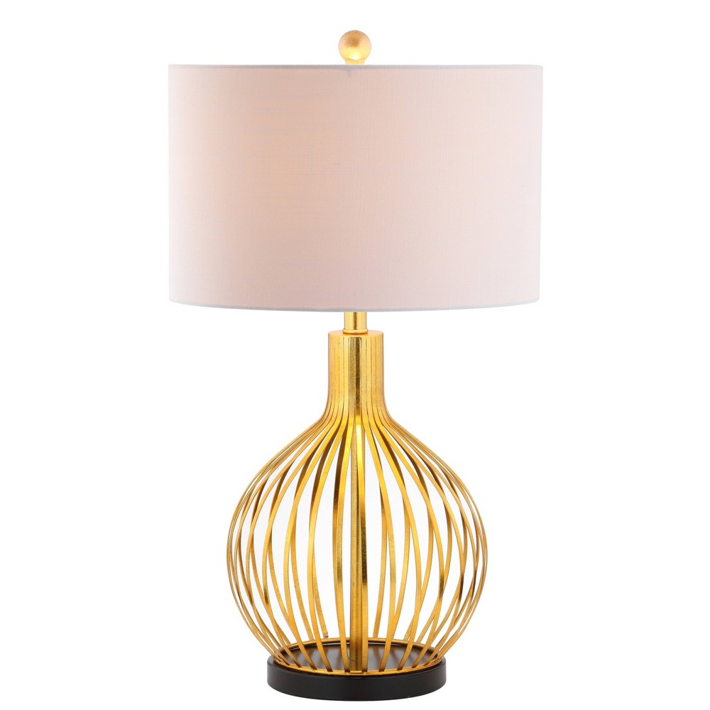 Photos - Floodlight / Street Light 29.5" Metal Baird Table Lamp  Gold - JONATHAN Y:(Includes LED Light Bulb)