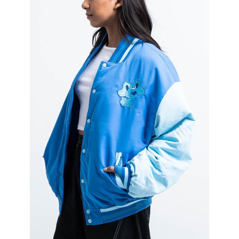 Blue's Clues Embroidered Blue Long Sleeve Varsity Jacket, 5 of 6