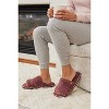 Women’s Double Strap Slippers – Soft & Eco-Friendly House Shoes Mulberry - 3 of 4