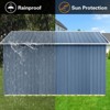 NicBex 10ft�12ft Outdoor Storage Sheds Metal Garden Sheds for Garden Tools, Bikes, Durable and Weather-Resistant - 4 of 4