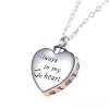 Maya's Grace Paw Print Heart Urn Necklace Dog Memorial Jewelry - 2 of 4