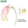 Unique Bargains Silk Durable UV-resistant Artificial Plant 3 Pcs - 3 of 4