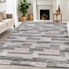 Modern Geometric Blocks Washable Indoor Area Rug by Blue Nile Mills - 2 of 4