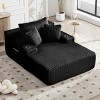 Oversized Corduroy Chaise Lounge Chair, Deep Seat Sleeper with USB & Cup Holders, 48" Wide No Assembly Sofa-3irtyhousy - 2 of 4