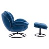 CAVINAS 360° Swivel Accent Chair with Ottoman,Modern Lazy Chair for Living Room,Upholstered Armchair with Metal Base,Living Room Furniture - 4 of 4