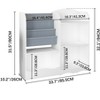 Runesay White Kids Bookshelf and Toy Organizer, 3 Tier Bookshelf for Kids - 2 of 4