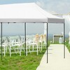 KTMBDW 10x20 Pop Up Canopy Tent with Vent, Easy Set Up Tent, Instant Sun Shelter Canopy, 12 Stakes & 6 Ropes, for Parties, Beach, Outdoor - 2 of 4