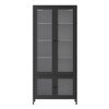 CAVINAS Bookcases for Living Room 4-tier 31" W Classic Metal Storage Cabinet Bookcase with 4 Glass Doors - 2 of 4