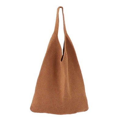 Fifth and Ninth - Everly Knit Bag Carmel