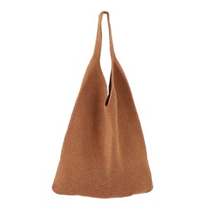 Fifth and Ninth - Everly Knit Bag Carmel - 1 of 4