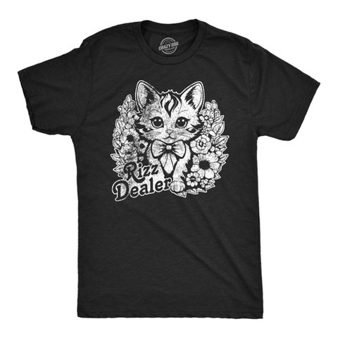 Мужские футболки Crazy Dog T-Shirts, Inc. Mens Funny T Shirts charm Dealer Sarcastic Kitten Graphic Novelty Tee for Men - Crazy Dog Men's T Shirt For Cat Lovers Black S