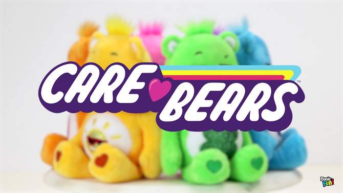 Care Bears Fun Size Sparkle Plush Funshine Bear, 2 of 6, play video