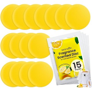 SereneLife Lemon Scented Fragrance Discs for Towel Warmer Bucket (SLTLWSC1.5) - 15 Count - 1 of 4