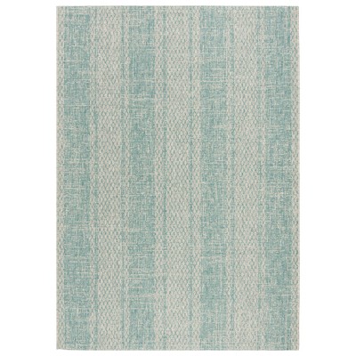 Grady 2' X 3'7 Indoor/outdoor Rug - Light Gray/teal - Safavieh : Target