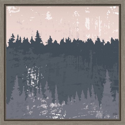 Amanti Art Evening Forest II by Melissa Averinos Canvas Wall Art Print Framed 16 x 16-in.