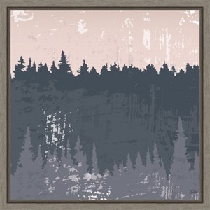 Amanti Art Evening Forest II by Melissa Averinos Canvas Wall Art Print Framed 16 x 16-in. - 1 of 4