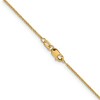 Black Bow Jewelry 1.1mm 14k Yellow Gold Solid Flat Cable Chain Necklace - 2 of 4