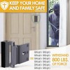 DOMETOUR Home Security Door Reinforcement Lock, Childproof Metal Latch, Withstand 800lbs Strength, for Inward Swinging Front Doors - 2 of 4