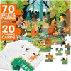 QUOKKA Search and Find Puzzles for Kids Ages 4-6 - Riddle Kids Puzzles 6-8 Years Old - 70 Unique Pcs | 20 Illustrated Cards | Children Themes - 2 of 4